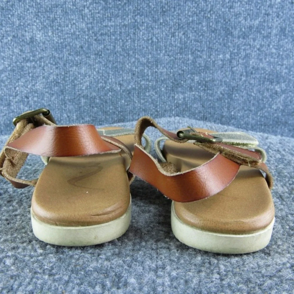 Nina Girls Ankle Strap Size T 12 Medium Shoes Brown Synthetic‎ Buckle